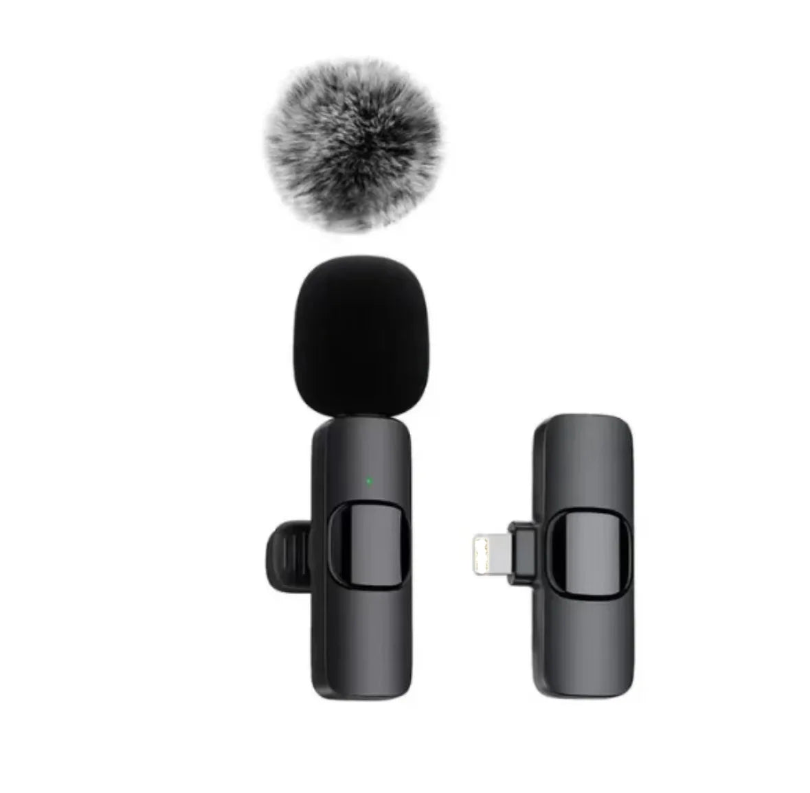 Mini Portable Wireless Lavalier Microphone for Live Broadcast Gaming Audio Video Recording Iphone Android